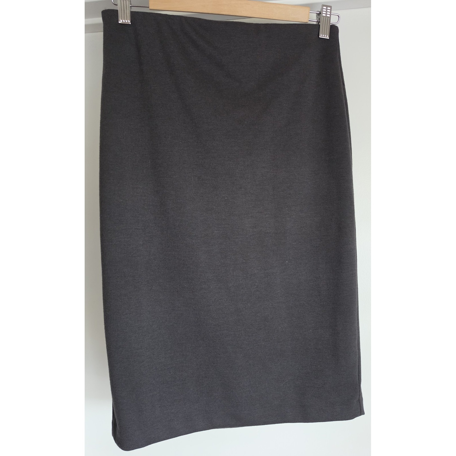 Nwt Philosophy Republic Clothing Dark Grey Skirt Size 4 Solid Midi Pencil